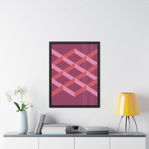 Geometric Framed Poster - Modern Wall Art for Contemporary Decor