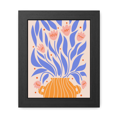 Marinda 1 - Vibrant Floral Framed Poster - Modern Home Decor