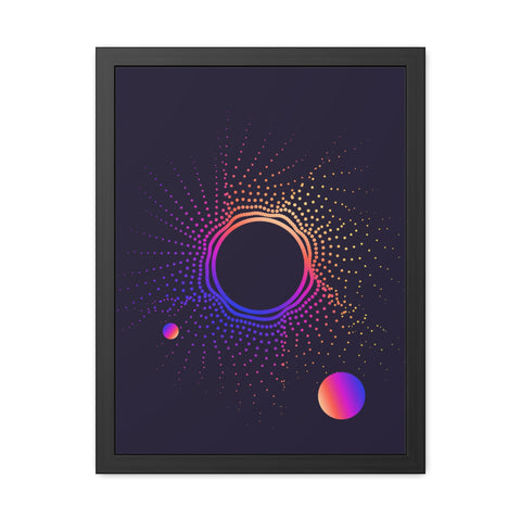 Sound Nova 1 - Cosmic Vibe Framed Poster - Celestial Art for Home Decor