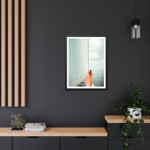 On the boat 1 - Sailing Dream Framed Poster - Nautical Wall Art for Ocean Lovers
