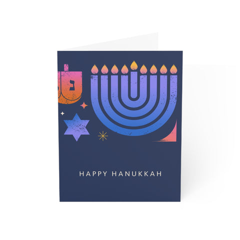 Hanukkah Greeting Card – Hanukkah / Holiday Greeting Card - Illustrated, Modern