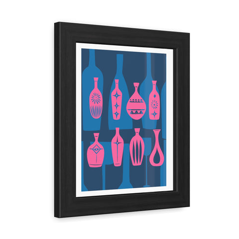 Wine Country 4 - Vibrant Bottles Framed Poster - Modern Art Home Decor