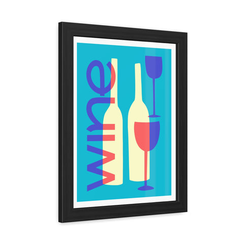 Wine Country 7 - Modern Wine Framed Poster - Colorful Wall Art for Wine Lovers
