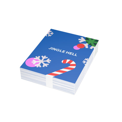 “Jingle Hell” Holiday Greeting Card — Christmas / Holiday Greeting Card - Illustrated, Modern