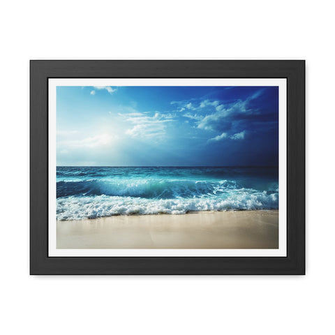 Coastal Lightshift - Framed Poster - Ocean View Wall Art for Beach Lovers