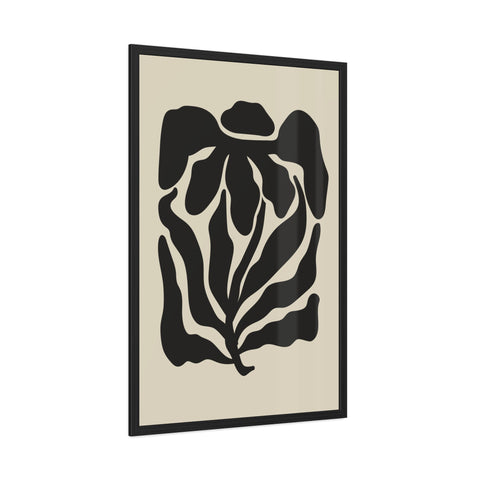 Boho Floral 3 - Abstract Leaf Framed Poster | Modern Wall Art Decor for Nature Lovers