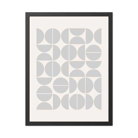 Crown 1 - Minimalist Geometric Framed Poster - Modern Wall Art for Home Decor