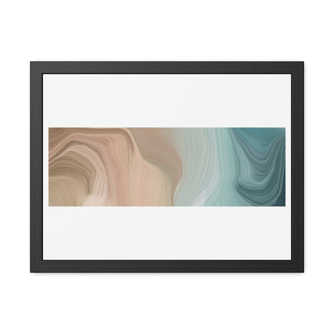 Rock Formation 1 - Abstract Wave Framed Poster | Modern Home Decor | Serenity & Style