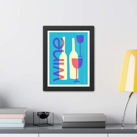 Wine Country 7 - Modern Wine Framed Poster - Colorful Wall Art for Wine Lovers
