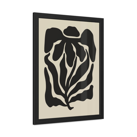 Boho Floral 3 - Abstract Leaf Framed Poster | Modern Wall Art Decor for Nature Lovers
