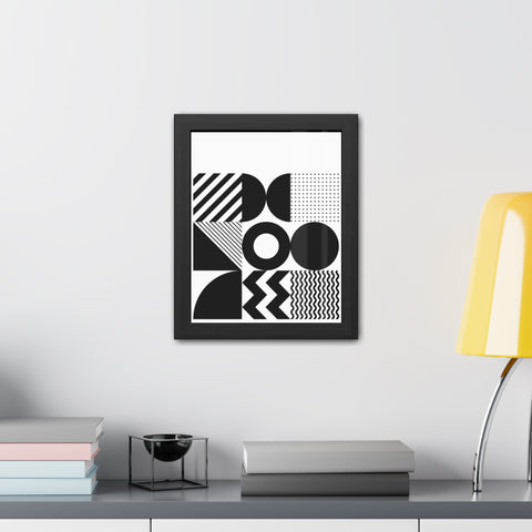 Modern Geometric Framed Poster for Stylish Home Decor