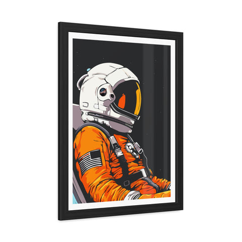 Astrum 1 - Astronaut Framed Poster - Space Art for Adventure Lovers