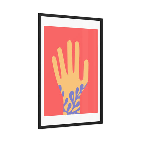 Stratica 2 - Vibrant Hand Art Framed Poster - Modern Decor for Home & Office