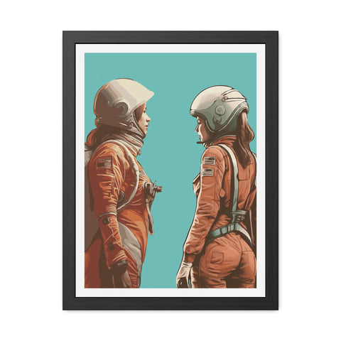 Astrum 4 - Astro Team Framed Poster - Inspirational Space Art for Home Decor