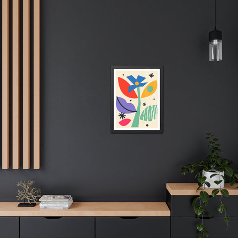 Kurian 11 - Vibrant Floral Framed Poster - Modern Wall Art for Home Décor