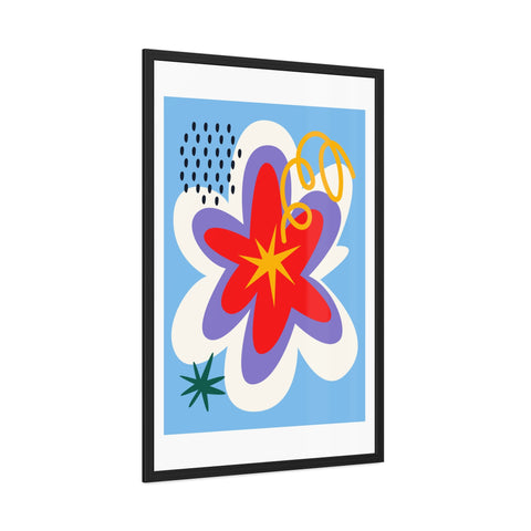 Natural Formation 9 - Vibrant Abstract Flower Framed Poster – Modern Wall Art for Home Decor