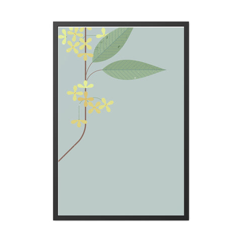 Botanical Gradual 1 - Framed Poster - Elegant Floral Art for Home Décor