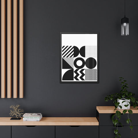 Modern Geometric Framed Poster for Stylish Home Decor