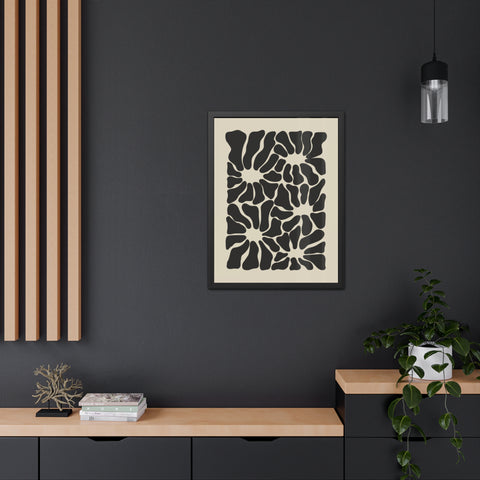 Boho Floral 2 - Abstract Wall Art Framed Posters - Modern Home Decor