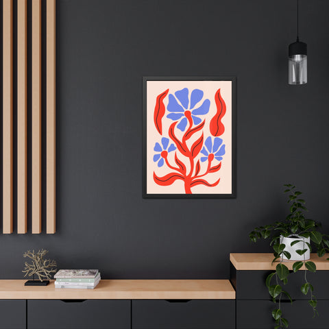 Marinda 7 - Vibrant Floral Art Framed Poster - Modern Home Decor