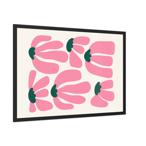 Mer 2 - Floral Framed Poster - Modern Art for Home Décor
