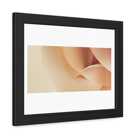 Creese - Elegant Framed Poster - Minimalist Wave Art for Home Decor