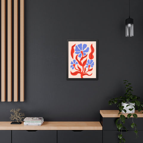 Marinda 7 - Vibrant Floral Art Framed Poster - Modern Home Decor