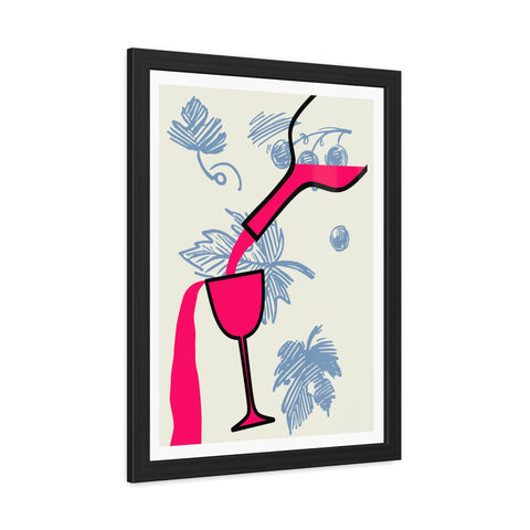 Wine Country 9 - Tropical Cocktail Framed Poster - Vibrant Wall Art for Home Decor