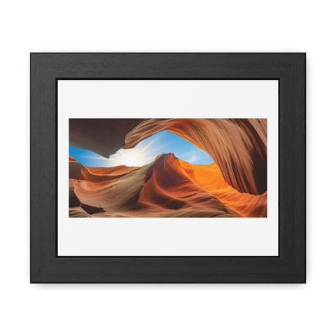 Rock Formation 2 - Desert Landscape Framed Poster - Stunning Canyon Art Decor for Home