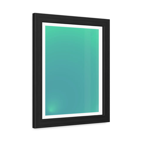 Sunrise 3 - Modern Minimalist Framed Posters - Serene Turquoise Wall Art