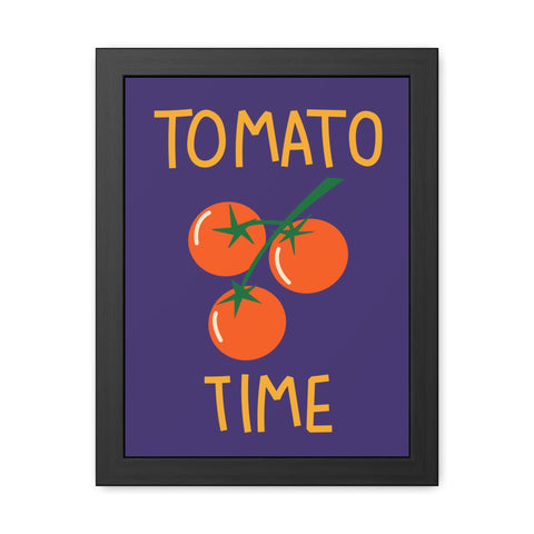 Tomato Time Framed Poster - Bright and Playful Kitchen Decor