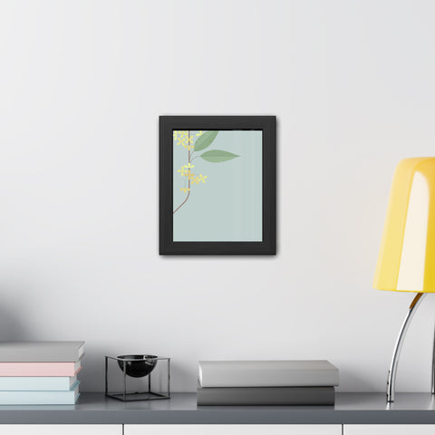 Botanical Gradual 1 - Framed Poster - Elegant Floral Art for Home Décor