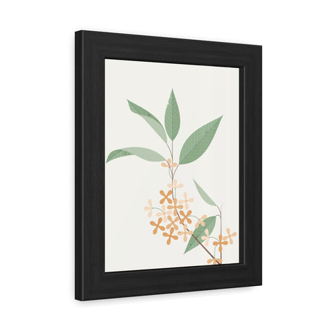 Botanical Gradual 2 - Framed Poster - Elegant Floral Wall Art