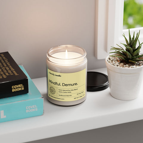 Mindful. Demure. Scented Soy Candle, 9oz