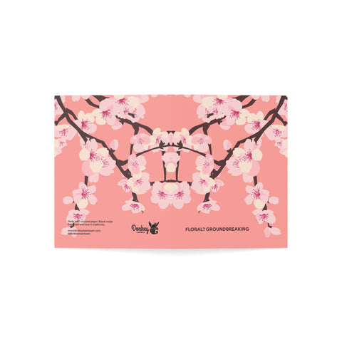 Cherry Blossom Greeting Cards — Abstract / Floral Greeting Card - Illustrated, Beautiful, any occasion