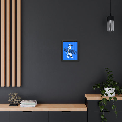 Gone Snowboarding Framed Poster - Fun Winter Decor for Ski Lovers