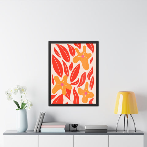 Marinda 2 - Vibrant Floral Framed Poster for Home Decor