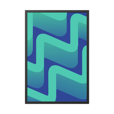 Abstractica 3 - Abstract Waves Framed Poster | Modern Home Decor | Vibrant Wall Art