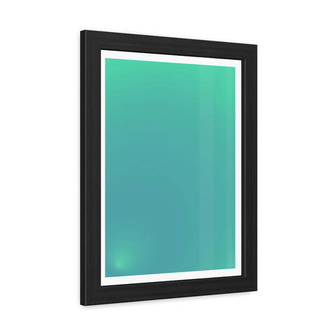 Sunrise 3 - Modern Minimalist Framed Posters - Serene Turquoise Wall Art