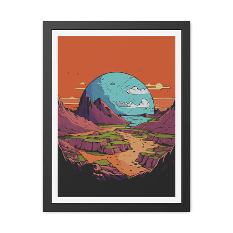 Astrum 3 - Vibrant Framed Poster – Scenic Landscape Art for Home Décor