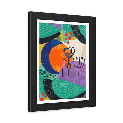 Ericsson 3 - Abstract Framed Poster - Colorful Contemporary Wall Art