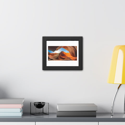 Rock Formation 2 - Desert Landscape Framed Poster - Stunning Canyon Art Decor for Home