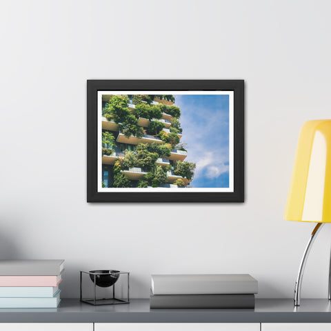 Green Urban - Eco-Friendly Framed Poster - Urban Oasis Greenery Wall Art