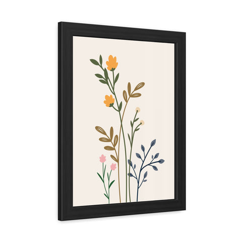 Floral Growth 2 - Botanical Framed Poster - Elegant Floral Wall Art for Home Decor