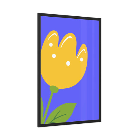 Childrana 5 - Bright Yellow Flower Framed Poster - Cheerful Home Decor for Spring Celebrations