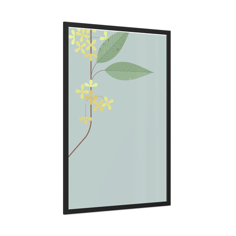 Botanical Gradual 1 - Framed Poster - Elegant Floral Art for Home Décor