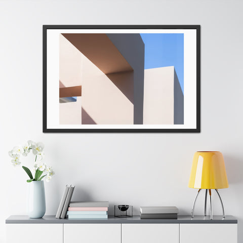 Light and Shadow - Modern Framed Poster – Abstract Architectural Design for Home Decor
