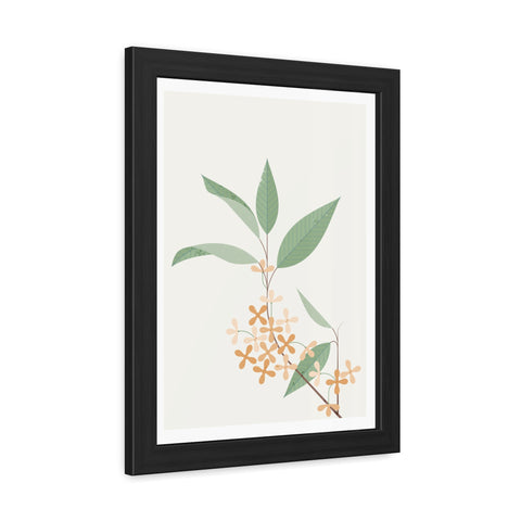 Botanical Gradual 2 - Framed Poster - Elegant Floral Wall Art