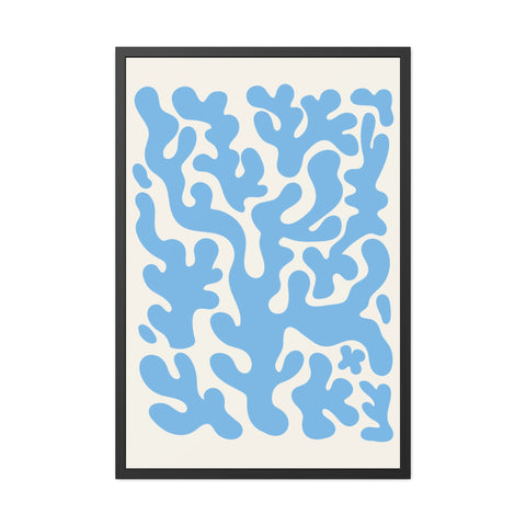 Natural Formation 1 - Ocean-Inspired Framed Poster - Abstract Coral Design for Home Decor