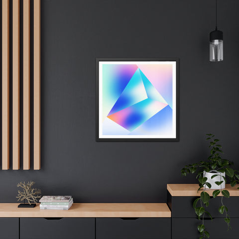 Prisma 2 - Abstract Crystal Framed Poster - Modern Wall Art for Home Decor